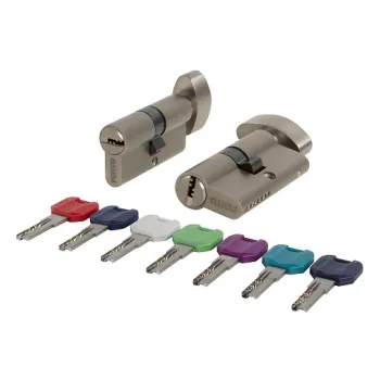 Цилиндровый механизм Punto MaxPro7002Knob100mm(45+10+45) SN никель 7key с вертушкой
