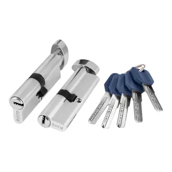 Цилиндровый механизм с вертушкой Punto Z402/90 mm (45+10+35) CP хром 5 кл. (без винта, тех упаковка)