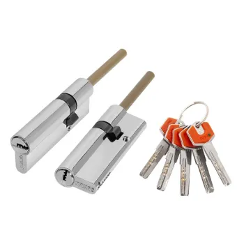 Цилиндровый механизм Fuaro D-PROTERM507/95 mm (60+10+25) термошток 8х65 мм CP, 5 кл.
