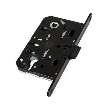 Замок с пластиковым язычком под цилиндровый механизм AGB MEDIANA EVOLUTION B01103.50.93 черный