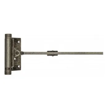 115FA001 Доводчик дверной стальной пружинный до 25кг ALDEGHI (77x235мм) античное серебро