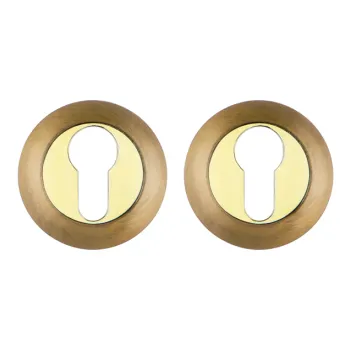 Накладка под цилиндр на круглом основании Fuaro ET.R.RM54 (ET RM) AB/GP-7 бронза/золото