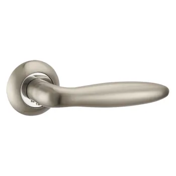 Дверная ручка на круглом основании Punto R.TL54.BASIS (BASIS TL) SN/CP-3 матовый никель/хром