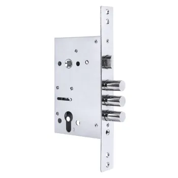 Корпус Punto врезного замка c защёлкой MDV30C-816 CP (V30/C) CP хром тех.уп.