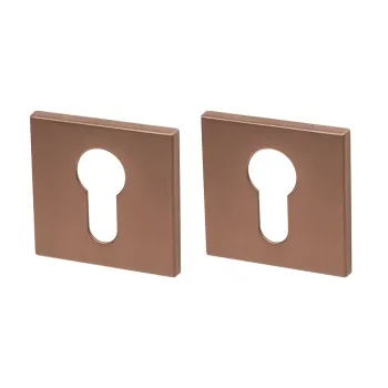 Накладка под цилиндр на квадратном основании Armadillo ET.K.YM AC-9 медь