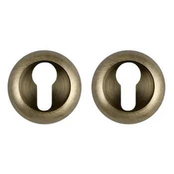 Накладка под цилиндр на круглом основании Ajax (Аякс) ET JR ABG-6 зелёная бронза