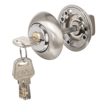 Ручка поворотная с фиксацией ключом Ajax BK6.FIX.JR SN-3 матовый никель