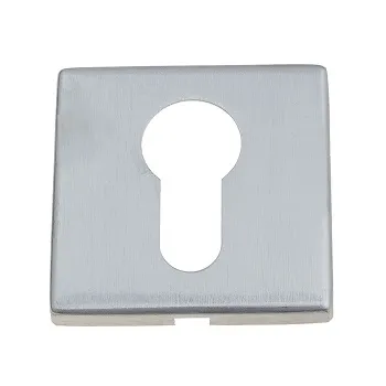 Накладка дверная под цилиндр на квадратном основании Venezia CYL-1 FSS матовый хром 2 шт.