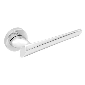 Дверная ручка на круглом основании FANTOM \"Изабель\" CP хром