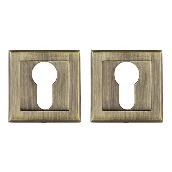 Накладка под цилиндр на квадратном основании Punto ET.K.QL52 (ET QL) ABG-6 зелёная бронза