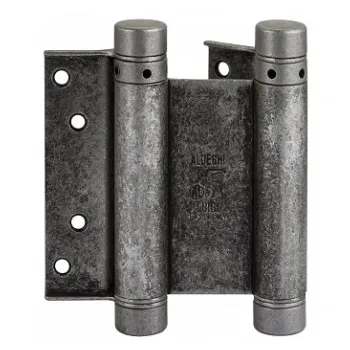 Дверная петля барная пружинная двусторонняя Fratelli Cattini (Aldeghi) 150-40 IA античное серебро