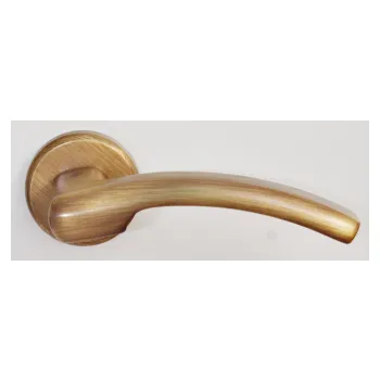 Дверная ручка на круглом основании Colombo Olly античная латунь