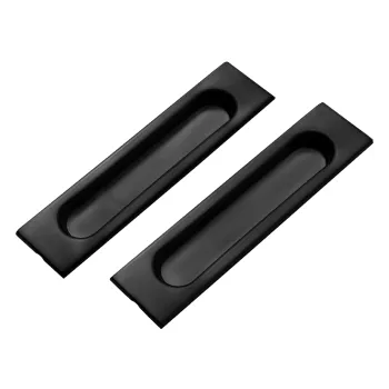 Ручка купе прямоугольная BL черный 