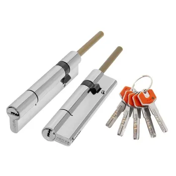 Цилиндровый механизм Fuaro D-PROTERM507/120 mm (85+10+25) термошток 8х65 мм CP, 5 кл.