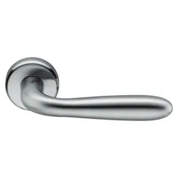 Дверная ручка на круглом основании Colombo Robot CD41 матовый хром