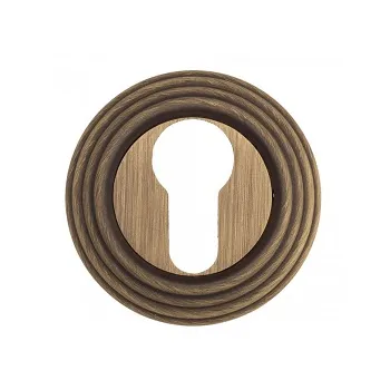 Накладка дверная под цилиндр на круглом основании Venezia CYL-1 D8 матовая бронза 2 шт.