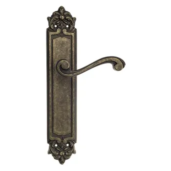 Дверная ручка Venezia \"VIVALDI\" на планке PL96 античная бронза