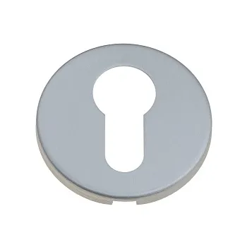 Накладка дверная под цилиндр на круглом основании Venezia CYL-1 FSR матовый хром 2 шт.