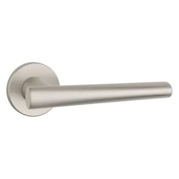 Дверная ручка на круглом основании Aprile Euphorbia R 7S SNM никель матовый