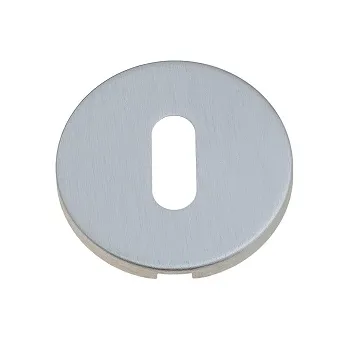 Накладка дверная под ключ буратино на круглом основании Venezia KEY-1 FSR матовый хром 2 шт.