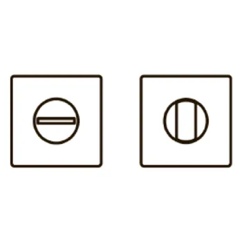 Фиксатор на квадратном основании Pasini 2657 матовый хром