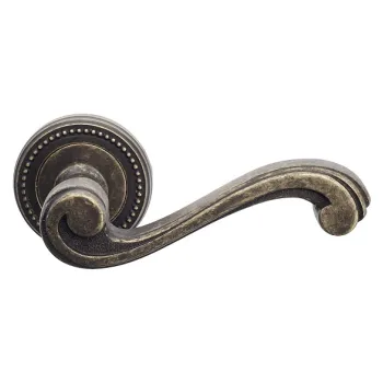 Дверная ручка на круглом основании Venezia \"VIVALDI\" D3 античная бронза