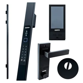 Электронный замок Sanyo D700 Usmart Go DM70 с WiFi, ручка скоба 1600 мм, черный