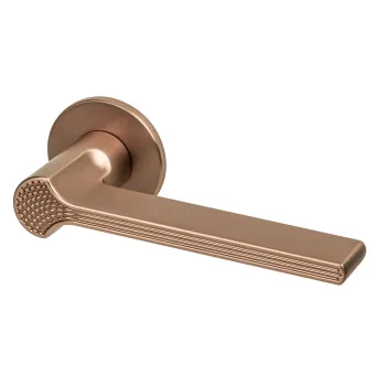 Дверная ручка на круглом основании Armadillo R.YM.HONEY AC-9 медь