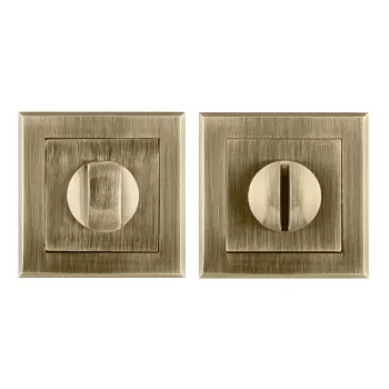 Ручка поворотная на квадратном основании Punto BK6.K.QL52 (BK6 QL) ABG-6 зелёная бронза