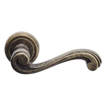 Дверная ручка на круглом основании Venezia \"VIVALDI\" D1 античная бронза