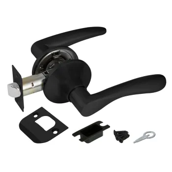 Ручка защелка Punto 6020 BL-P (без фик.) черный