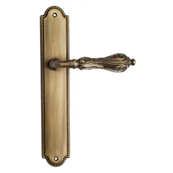 Дверная ручка Venezia \"MONTE CRISTO\" на планке PL98 матовая бронза