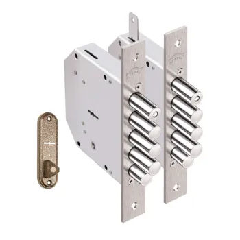 Замок врезной сувальдный с задвижкой Elbor Гранит 1.06.21.КМА, 5 кл. /00438/