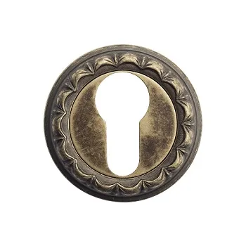 Накладка дверная под цилиндр Venezia CYL-1 D2 античная бронза 2 шт.