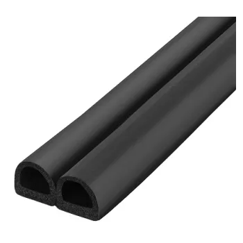 Уплотнитель без клеевой основы Fuaro WADH/D-14,2x12,7mm (127), BLACK черный 120 m