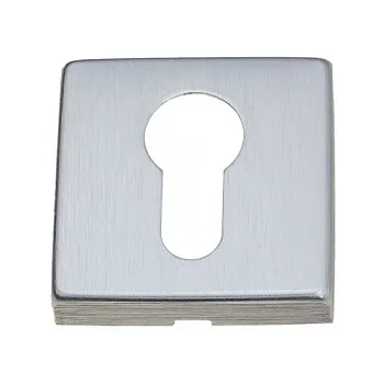 Накладка под цилиндр на квадратном основании Fratelli Cattini CYL A 8-CS матовый хром 2 шт.