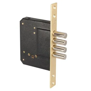 Замок врезной крестообразный Fuaro X200-4MF/PB (200-4MF/PB) латунь 5key