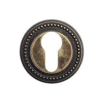 Накладка дверная под цилиндр Venezia CYL-1 D3 античная бронза 2 шт.