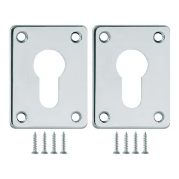 Декоративная накладка Fuaro ESC083-CP-8 хром на цилиндр сталь (2 шт.)