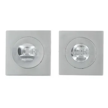 Фиксатор на квадратной розетке Sicma WC 2550 CL/CS 50x50 mm полированный хром/матовый хром