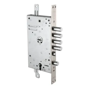 Замок врезной двухсистемный Mottura 54.Y787 My Key S левый (накл. 95.323-95.324 CR), кл. 60 мм