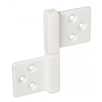 Петля накладная без врезки универсальная разборная Fratelli Cattini 143Q 38-35 BI матовый белый