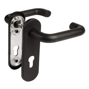 Дверная ручка на планке Fuaro FP.DH172.0433 NE (B2B) (9x140) с пружиной BL-24 черный