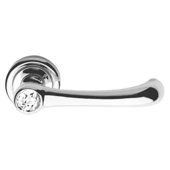 Дверная ручка на круглом основании Linea Cali IDEA 871/103 CR хром глянцевый/хрусталь SWAROVSKI