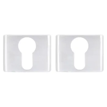 Накладка под цилиндр на квадратном основании Fimet 239 F05 матовый хром