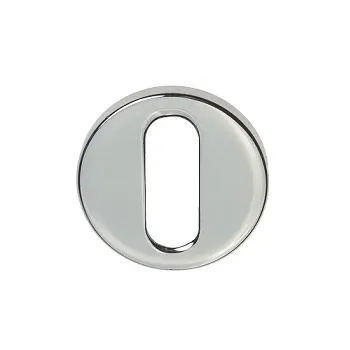 Накладка дверная на круглом основании под ключ Буратино Venezia Unique KEY-30 (серия SLIM) полированный хром 2 шт.