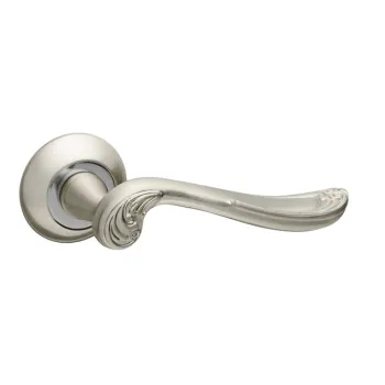 Дверная ручка на круглом основании Fuaro R.RM54.ART (ART RM) SN/CP-3 матовый никель/хром