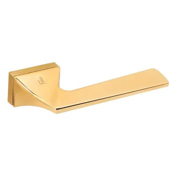 Дверная ручка на прямоугольном основании FANTOM \"Грация\" Gold золото