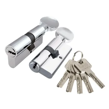 Цилиндровый механизм Punto Z3002Knob90(40+10+40) с вертушкой CP хром