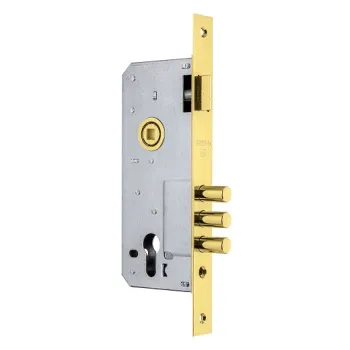 Корпус врезного замка с защелкой Fuaro 900 3MR/PB W/B латунь